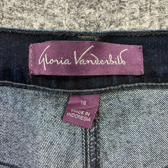 Gloria Vanderbilt Amanda Womens Jeans Size 10 Blue Denim Stretch High Rise - Picture 3 of 11
